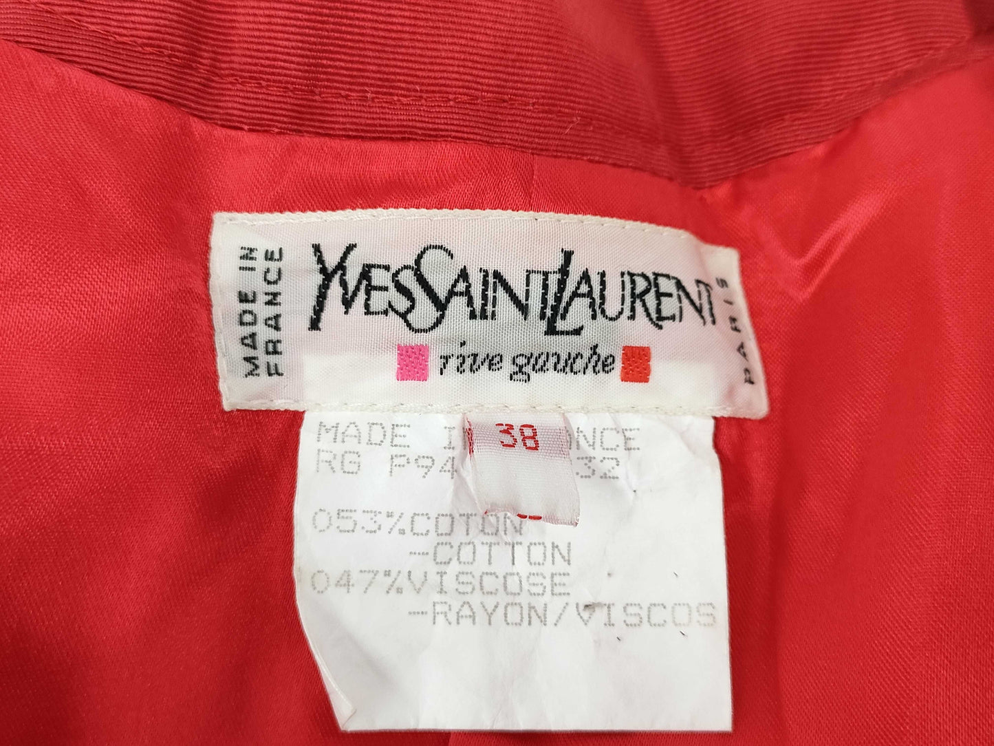 Yves Saint Laurent YSL Jacket Jacket