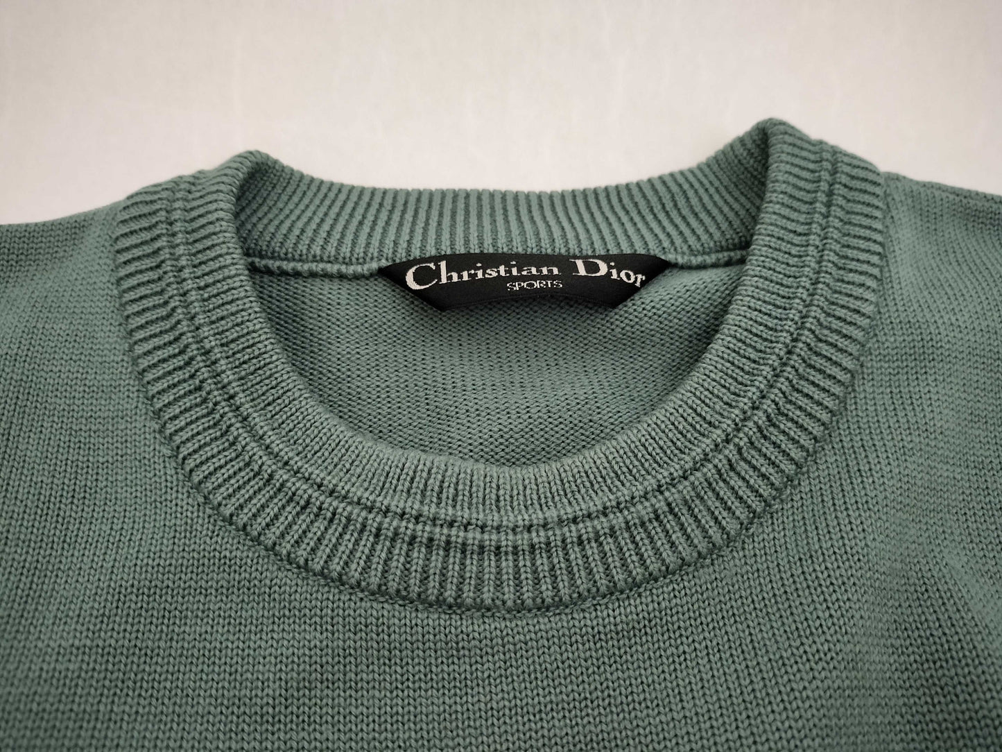 Sports CD Logo Embroidered Sweatshirt Green L Top