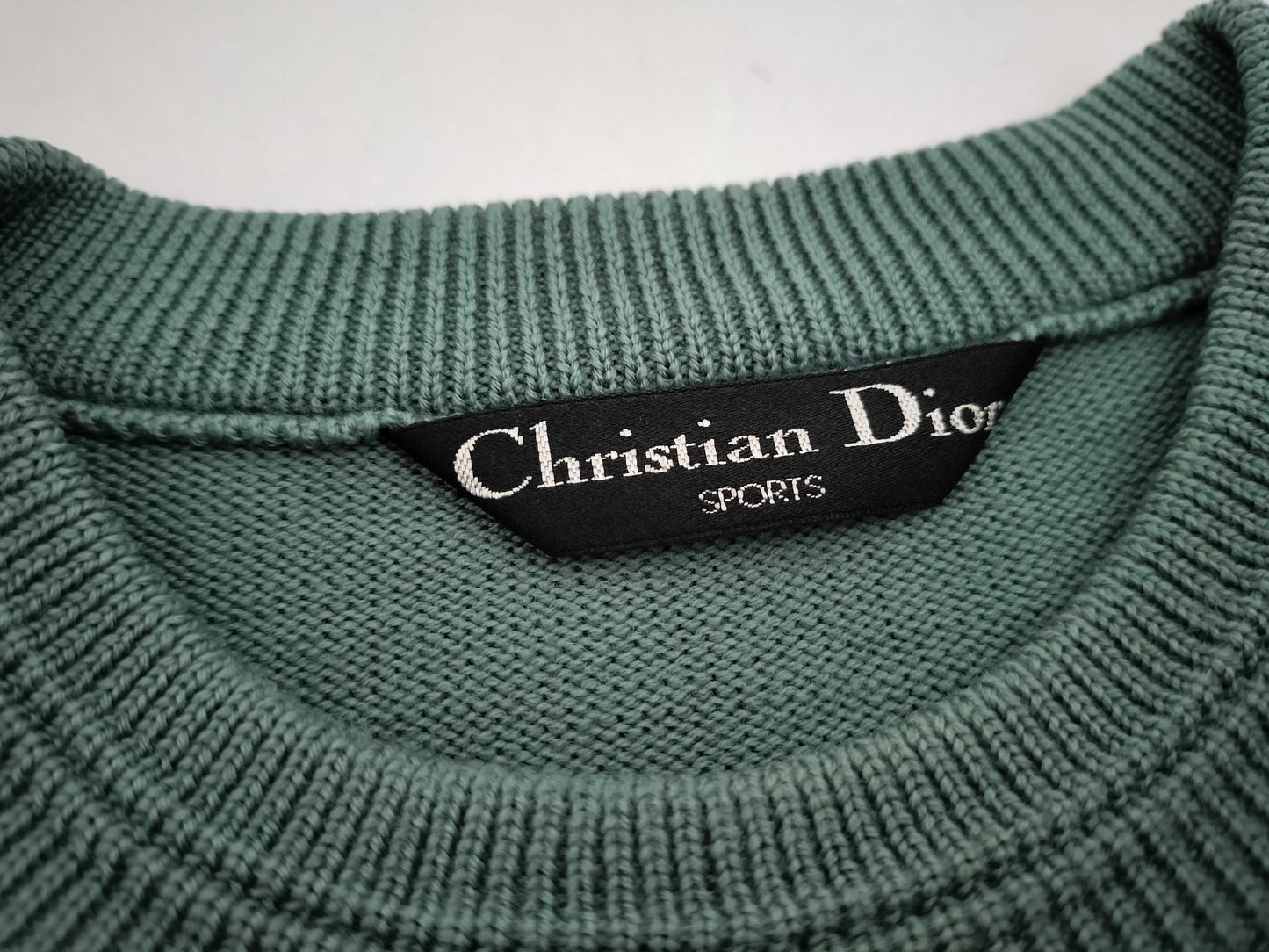 Sports CD Logo Embroidered Sweatshirt Green L Top