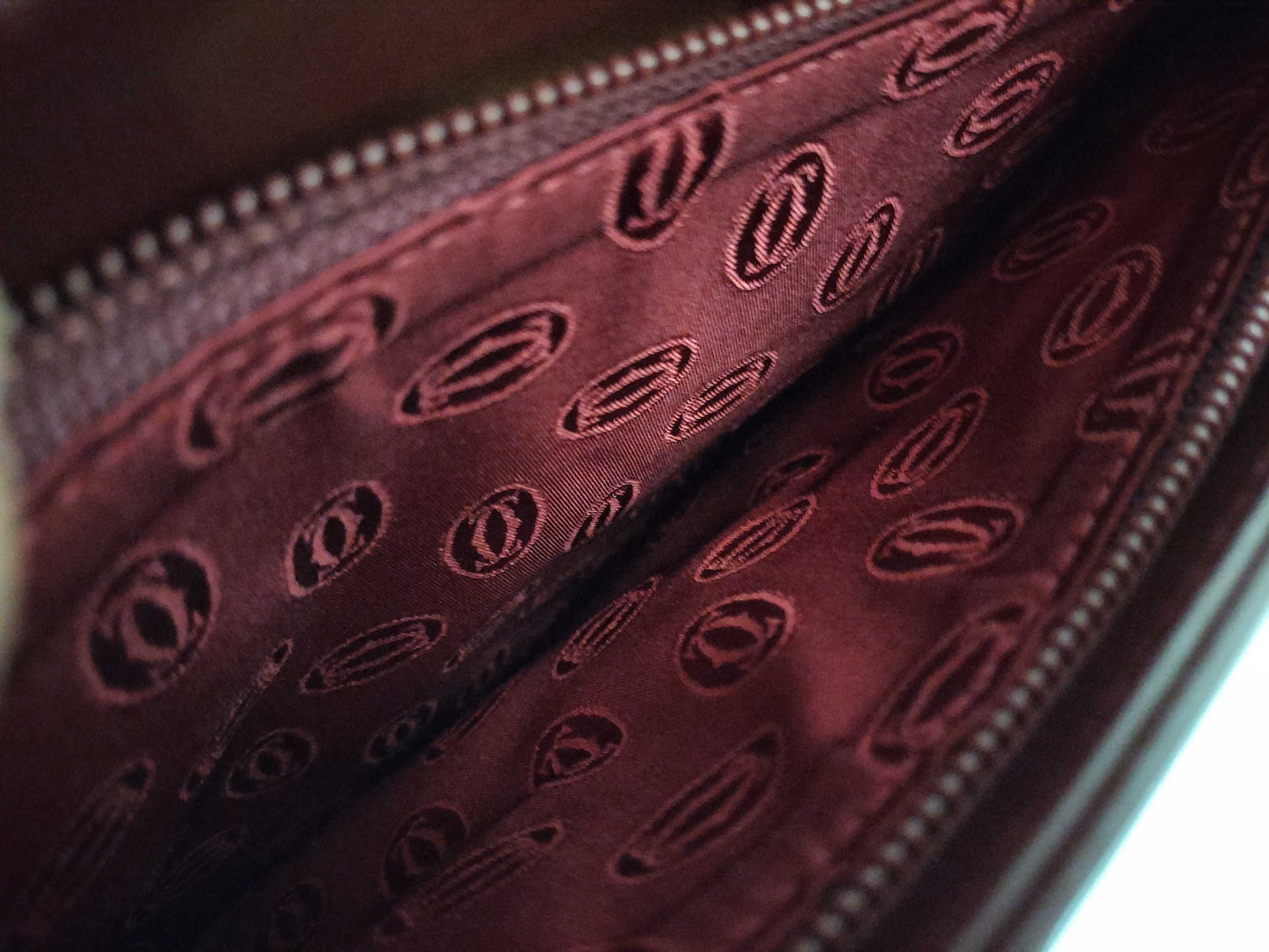 Cartier Must Must Line Turnlock Shoulder Bag Leather Bordeaux Shoulder Bag