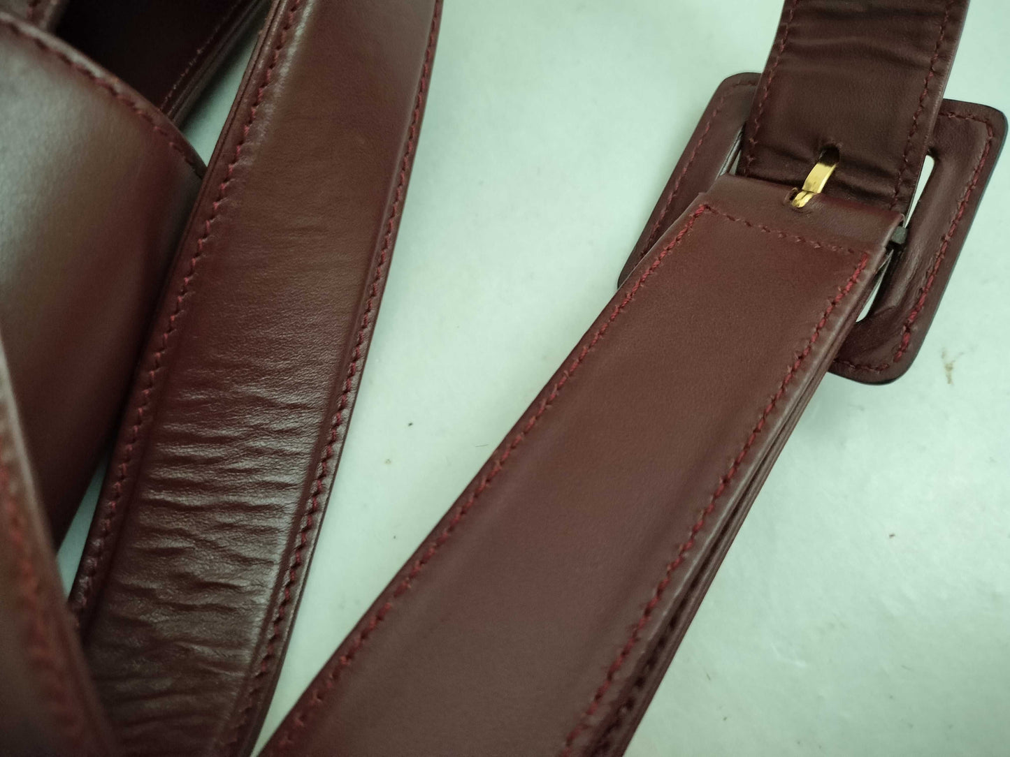 Cartier Must Must Line Turnlock Shoulder Bag Leather Bordeaux Shoulder Bag