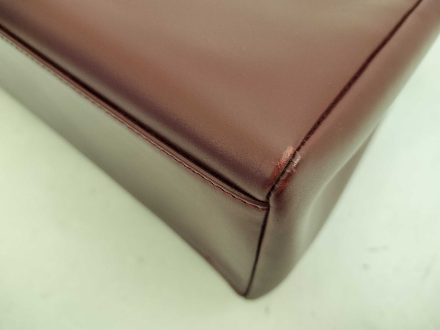 Cartier Must Must Line Turnlock Shoulder Bag Leather Bordeaux Shoulder Bag