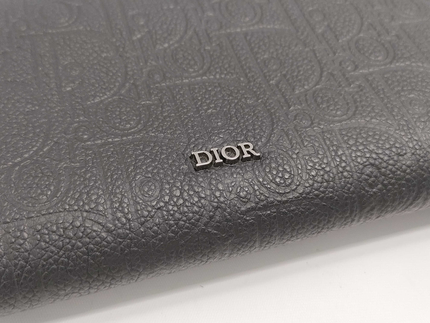 Dior Long Zip Wallet 2ESBC252FLG-H00N Black with Silver Hardware, Smooth Calfskin