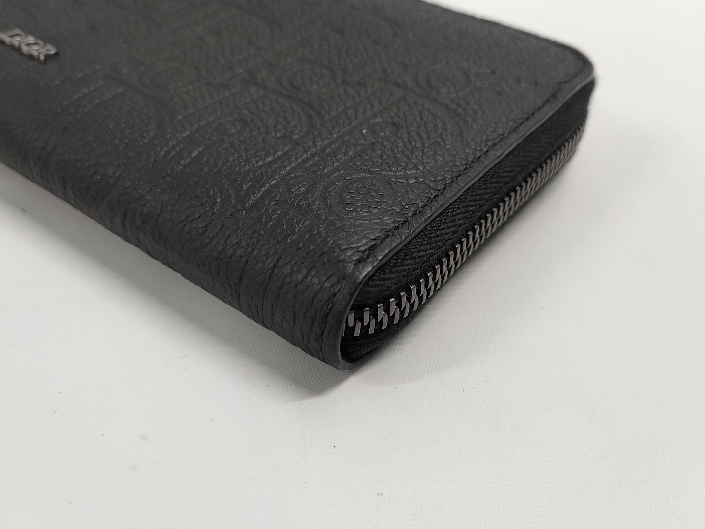 Dior Long Zip Wallet 2ESBC252FLG-H00N Black with Silver Hardware, Smooth Calfskin