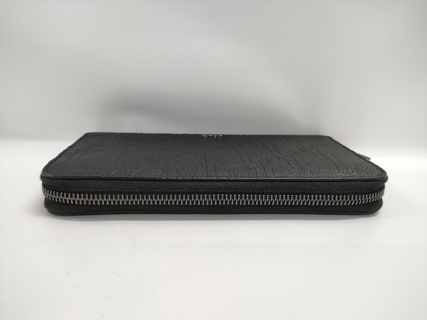 Dior Long Zip Wallet 2ESBC252FLG-H00N Black with Silver Hardware, Smooth Calfskin