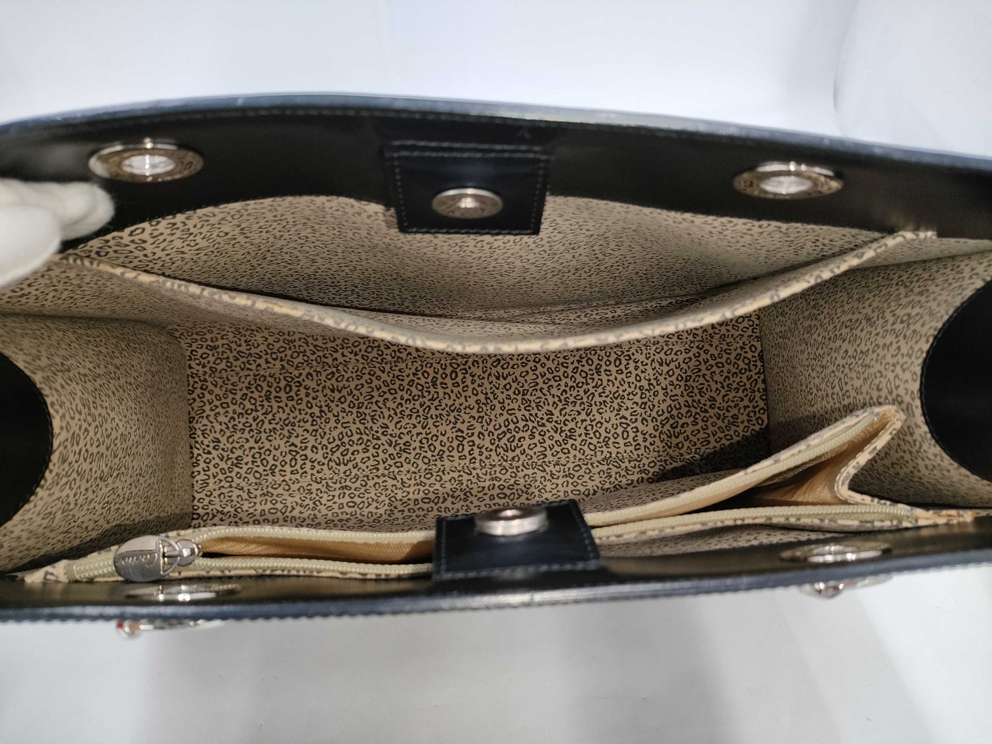 Cartier Panthere Leather Black Tote Bag with Box