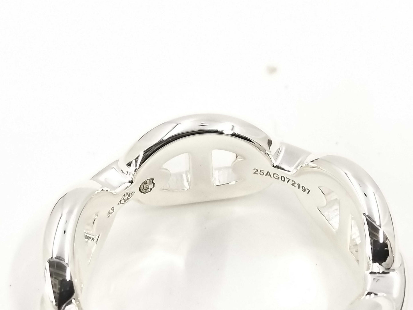 HERMES HERMES Chaine d'Ancre Ring #53 Purchase Date 25.8.27 Ring