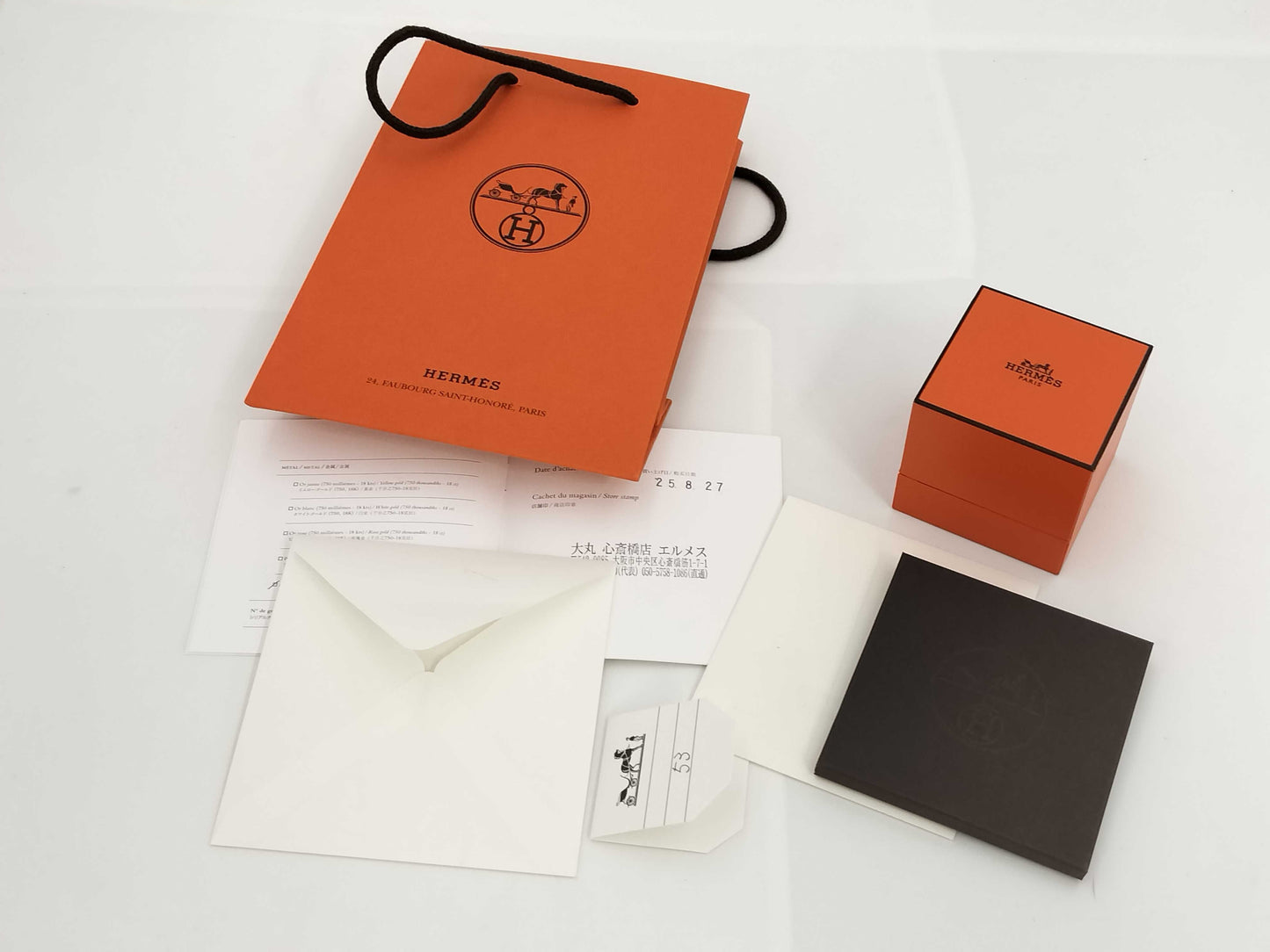 HERMES HERMES Chaine d'Ancre Ring #53 Purchase Date 25.8.27 Ring