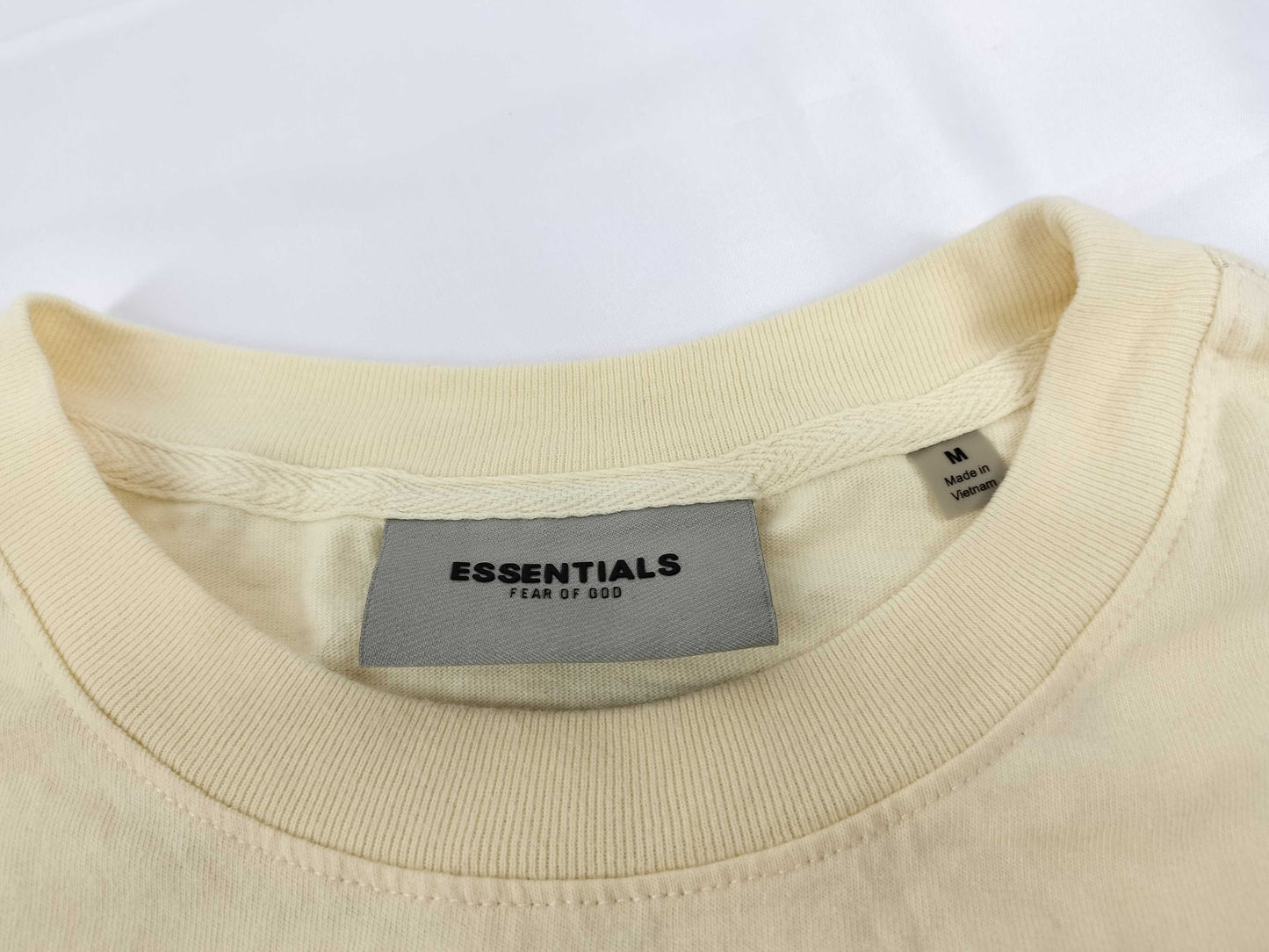 ESSENTIALS Back Logo T-Shirt Ivory T-Shirt