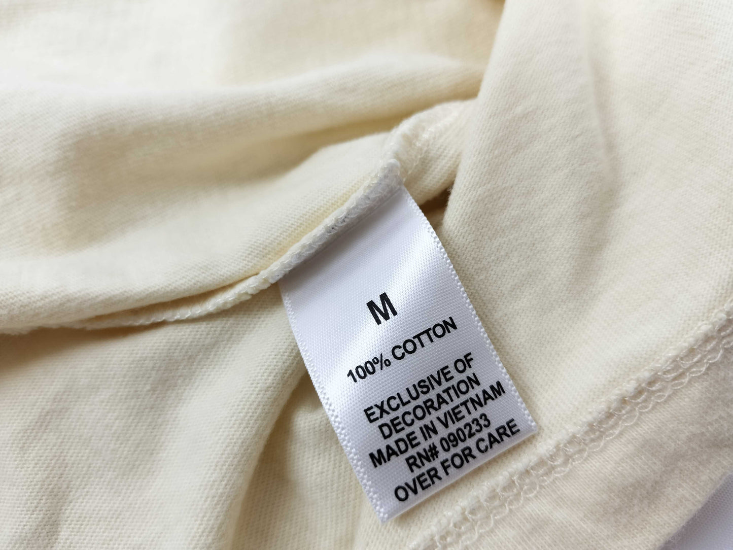 ESSENTIALS Back Logo T-Shirt Ivory T-Shirt