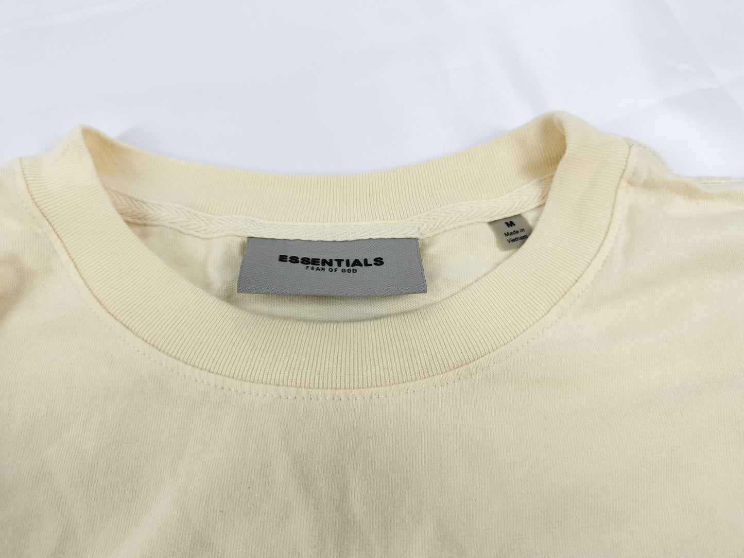 ESSENTIALS Back Logo T-Shirt Ivory T-Shirt
