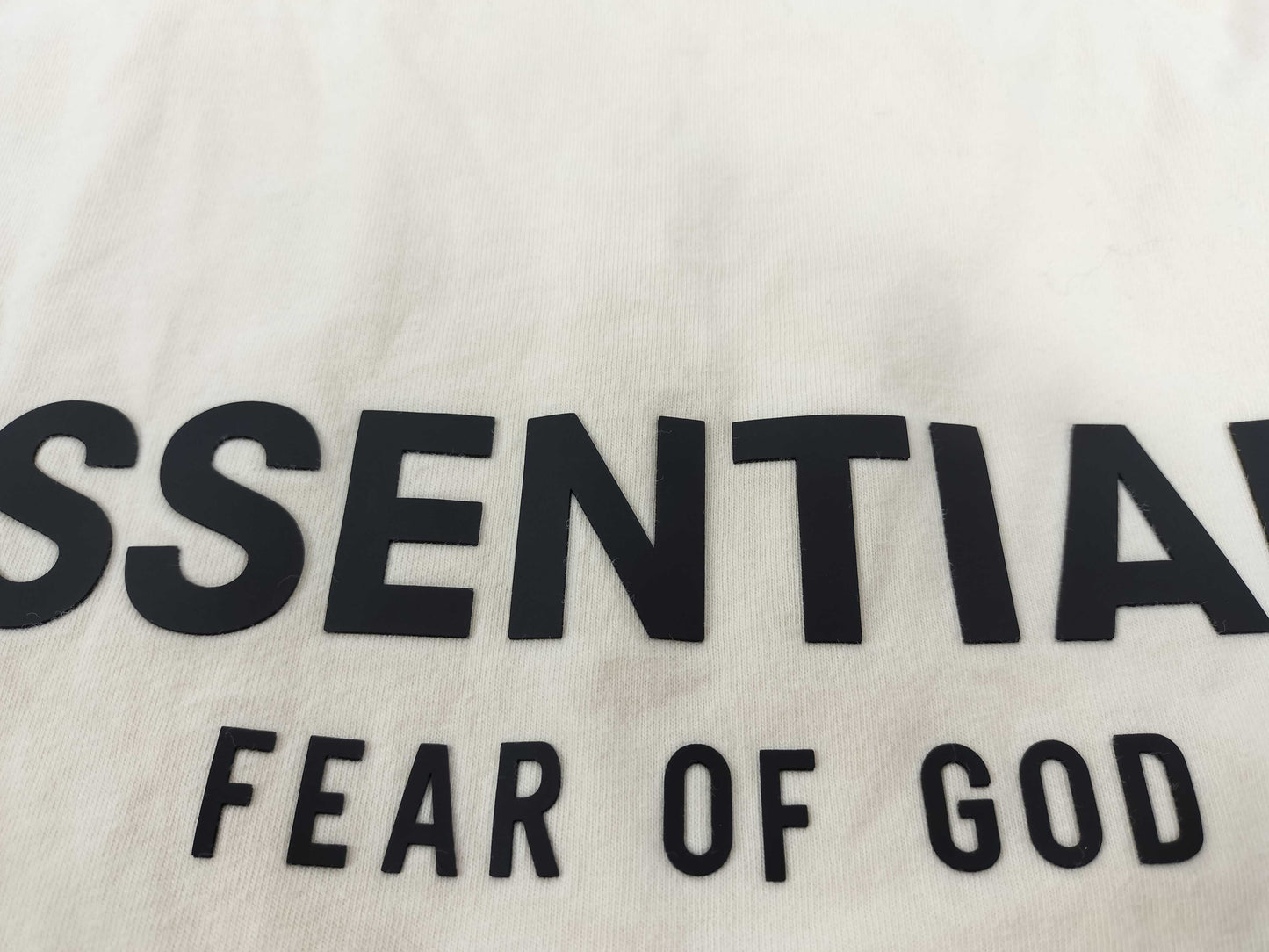 ESSENTIALS Back Logo T-Shirt Ivory T-Shirt