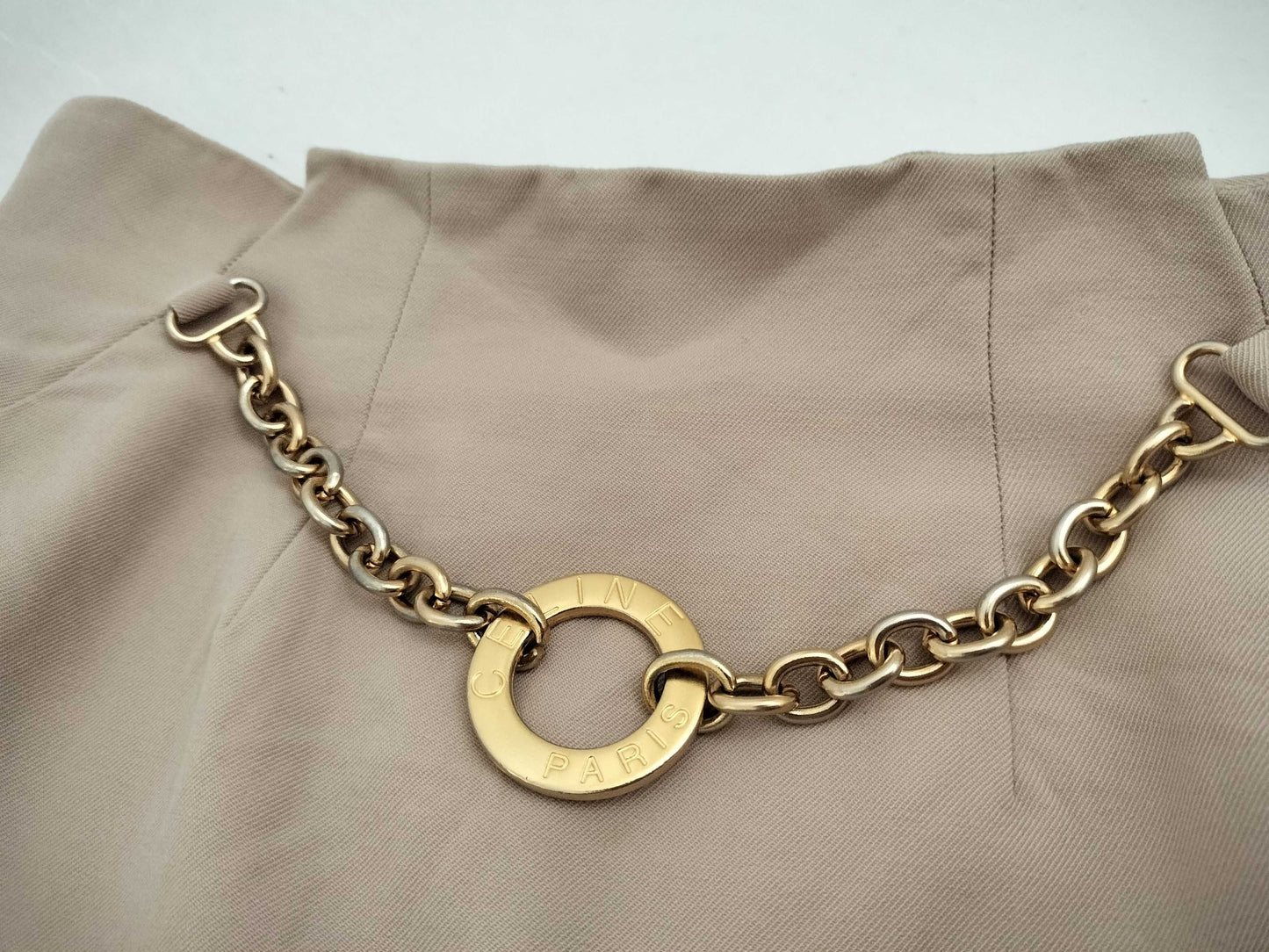 CELINE CELINE Chain Skirt Beige Skirt