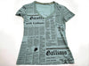 John Galliano Newspaper V-Neck T-Shirt