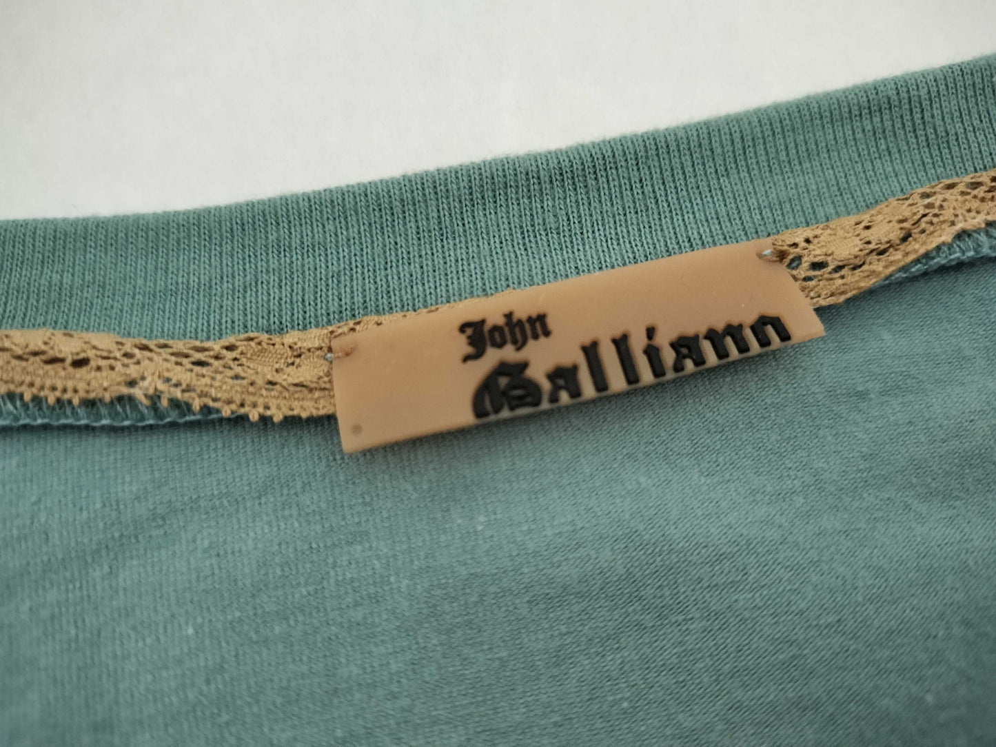 John Galliano Newspaper V-Neck T-Shirt