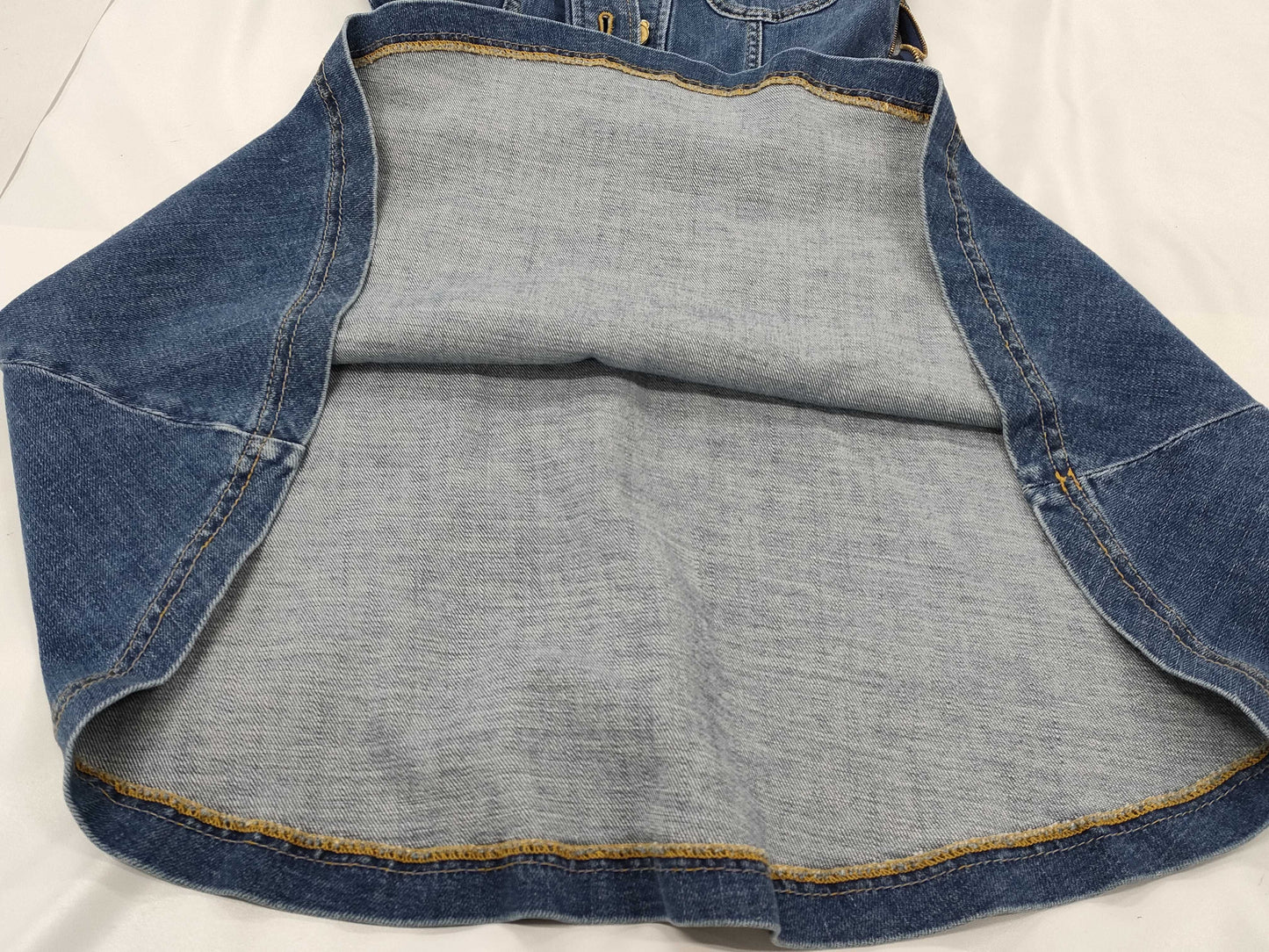 MOSCHINO MOSCHINO Denim Dress with Bear Logo Buttons, Size 40