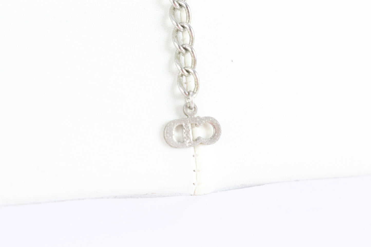 Dior Heart Motif Pendant Silver Accessory Necklace