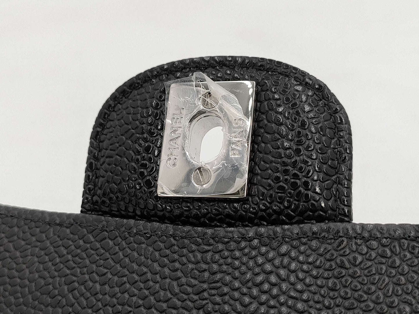 CHANEL Caviar Skin Matelasse 23 Chain Shoulder Bag, Black, No. 31