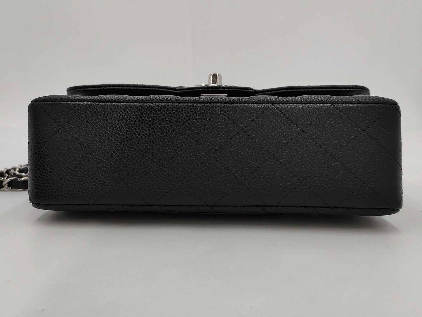 CHANEL Caviar Skin Matelasse 23 Chain Shoulder Bag, Black, No. 31