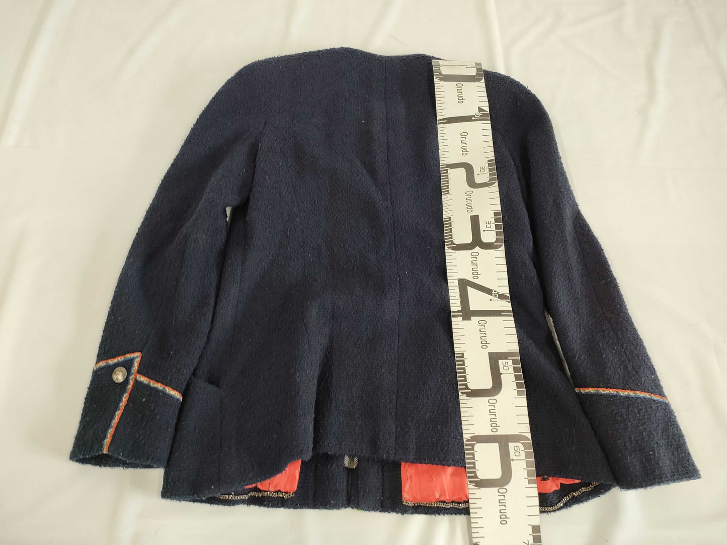 CHANEL Tweed Jacket Zip-Up Size 42 Jacket