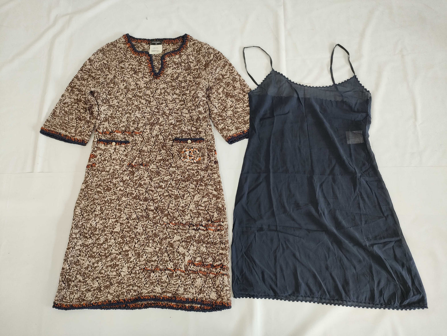CHANEL Tweed Dress with Coco Mark