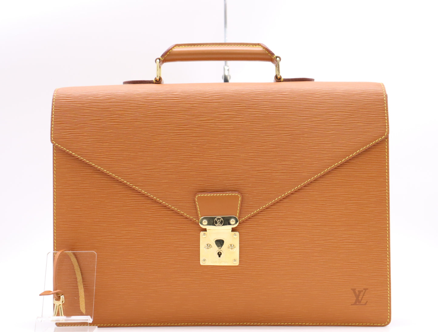 LOUIS VUITTON M54418 EpiServiette Ambassador Zipang Gold Business Bag with 2 Keys