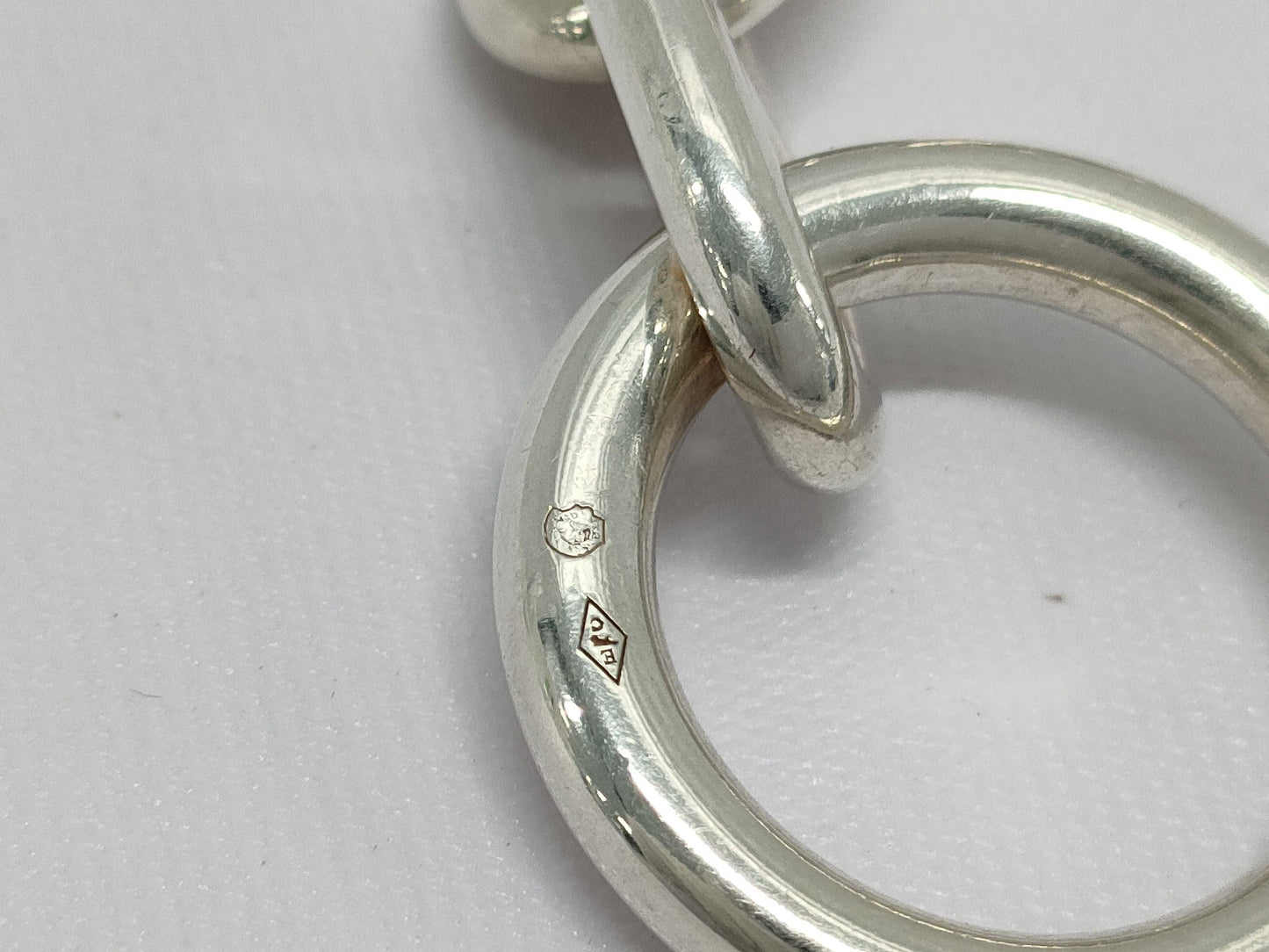 HERMES Chaine d'Ancre MM 14-link SV925 Bracelet 53.5g Bracelet/Bangle