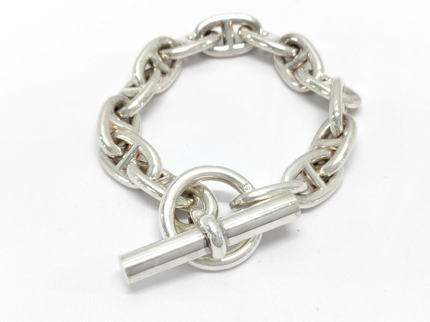 HERMES Chaine d'Ancre MM 14 links 53g SV925 Bracelet Bracelet Bracelet Bangle
