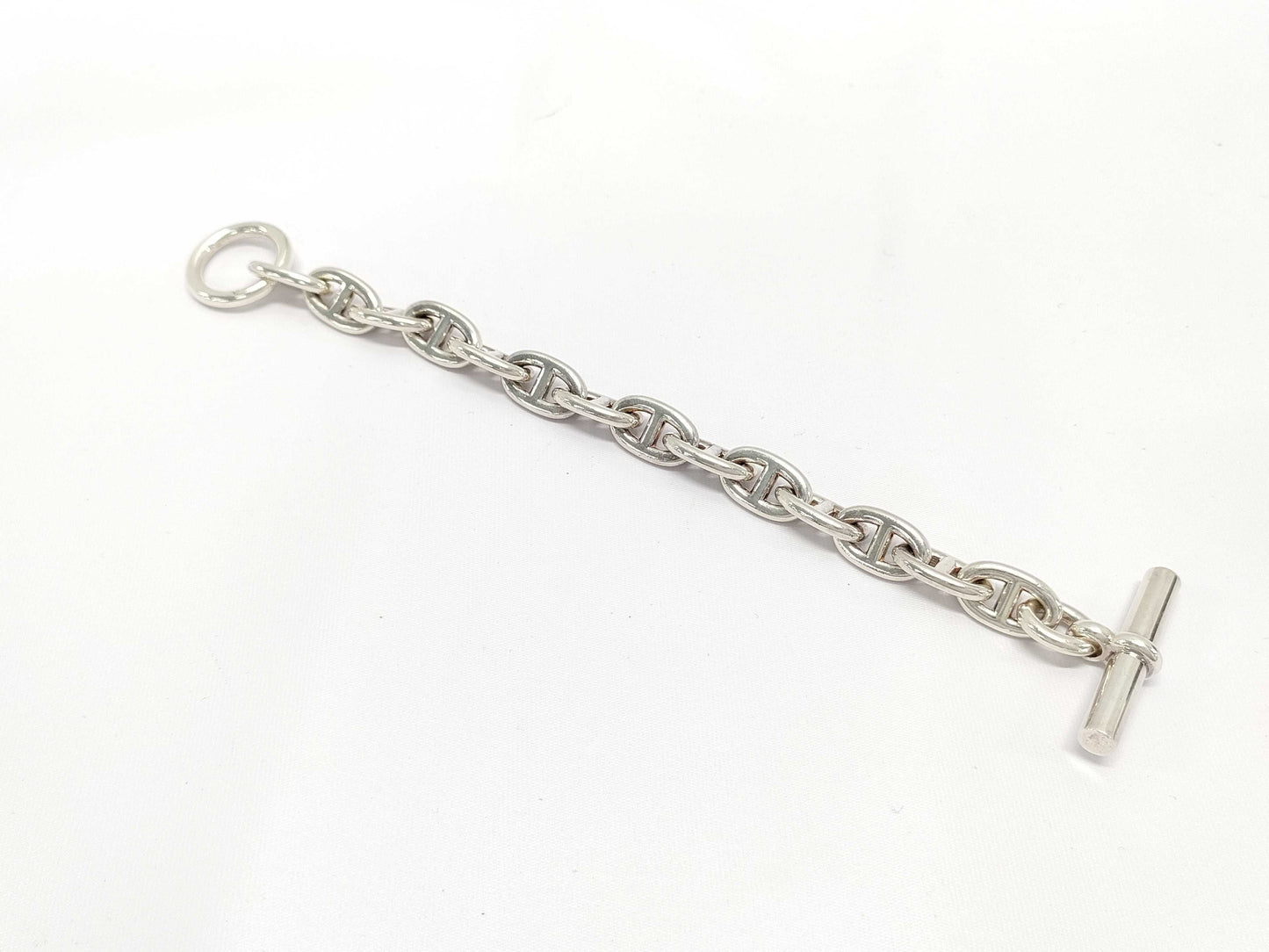 HERMES Chaine d'Ancre MM 14 links 53g SV925 Bracelet Bracelet Bracelet Bangle