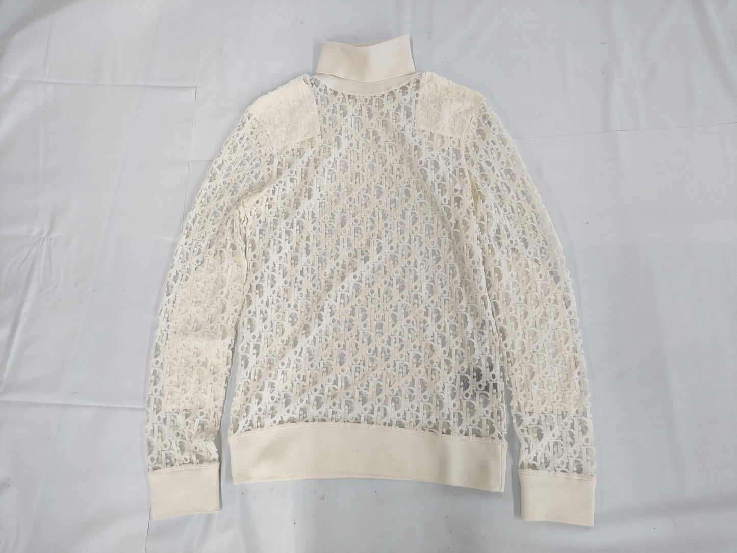 Dior Oblique Knit See-Through XS Top