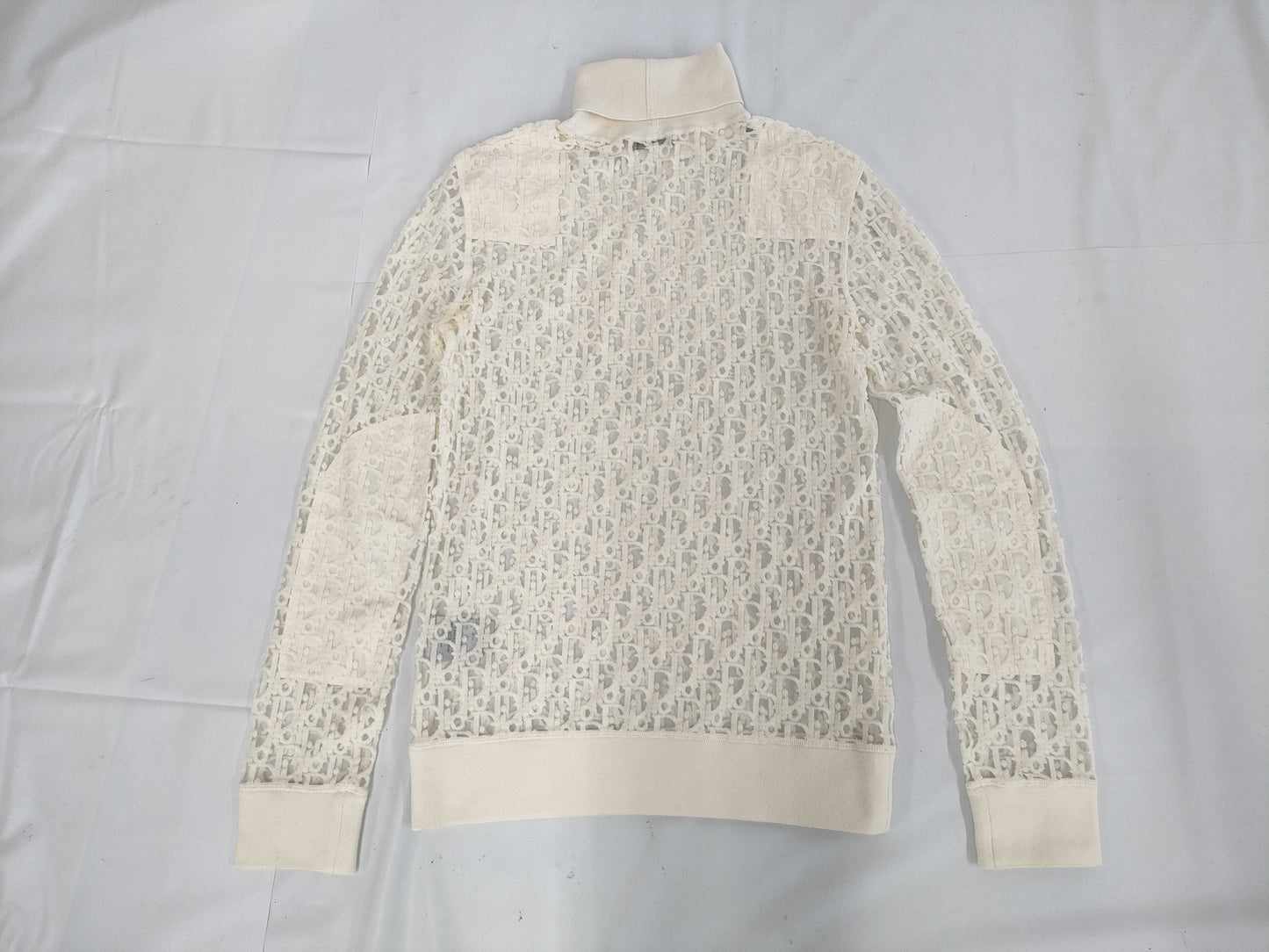 Dior Oblique Knit See-Through XS Top