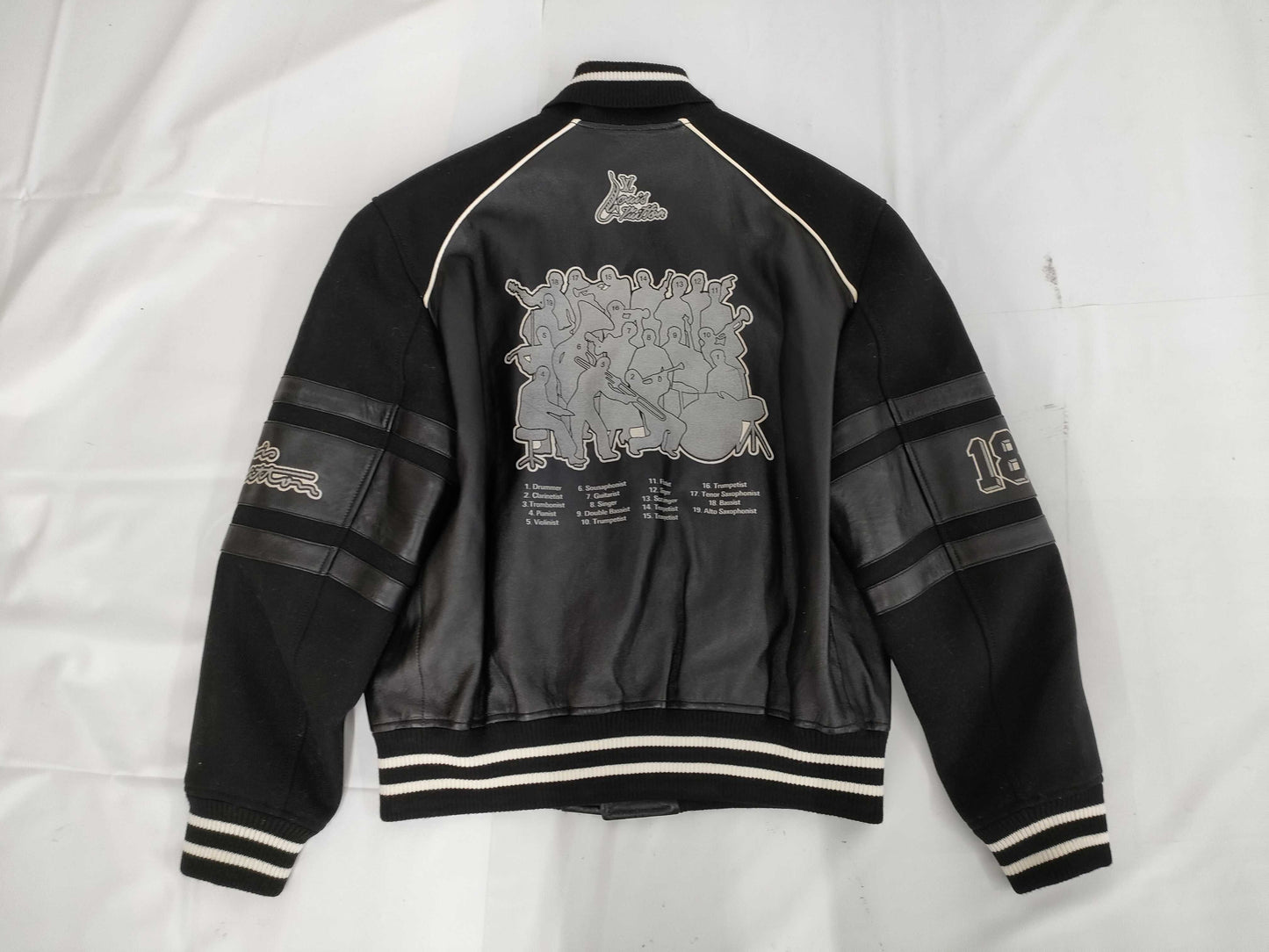LOUIS VUITTON Varsity Leather Blouson Jacket, Size 48