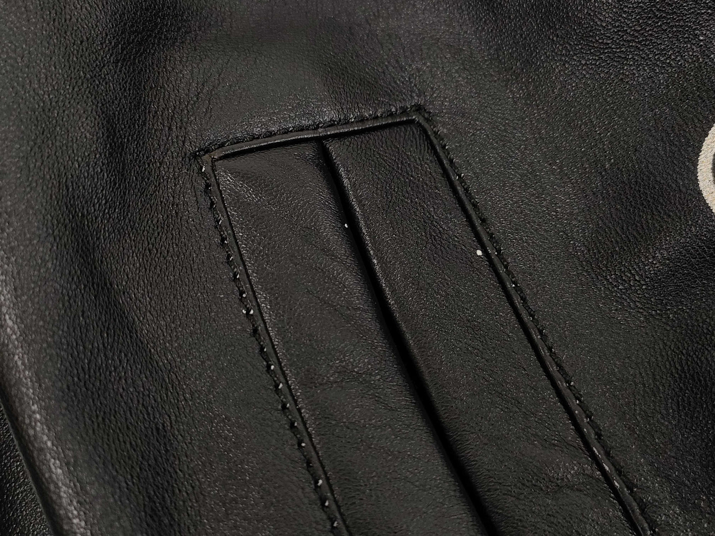LOUIS VUITTON Varsity Leather Blouson Jacket, Size 48