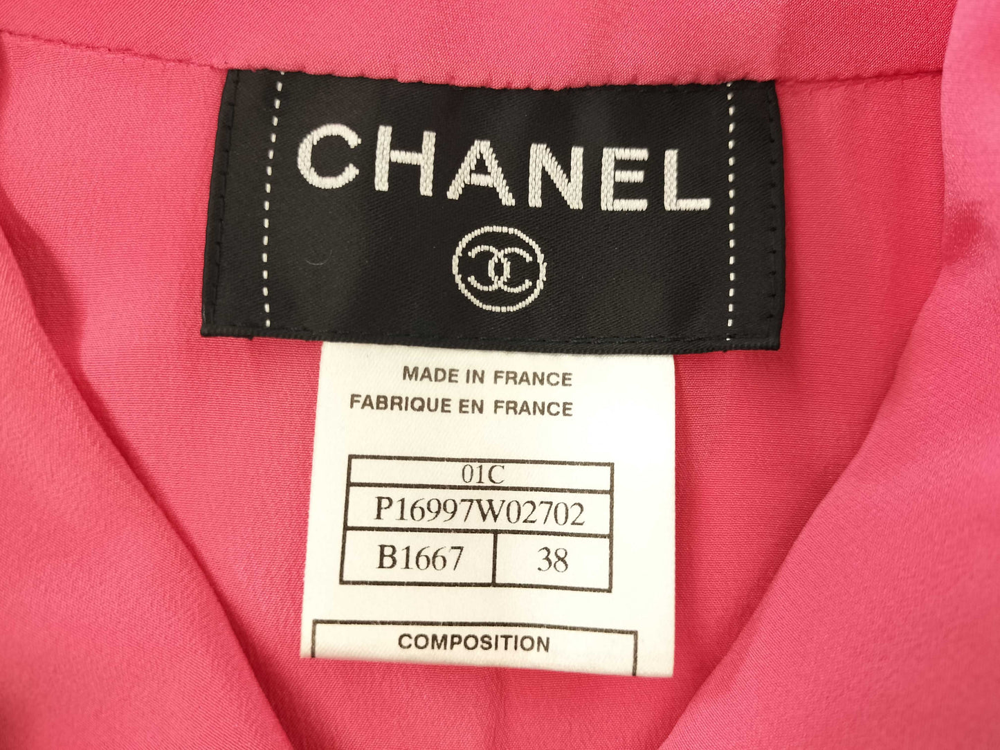 CHANEL CHANEL Dress P16997W02702 01C #38 Tweed Multicolor Pink Dress