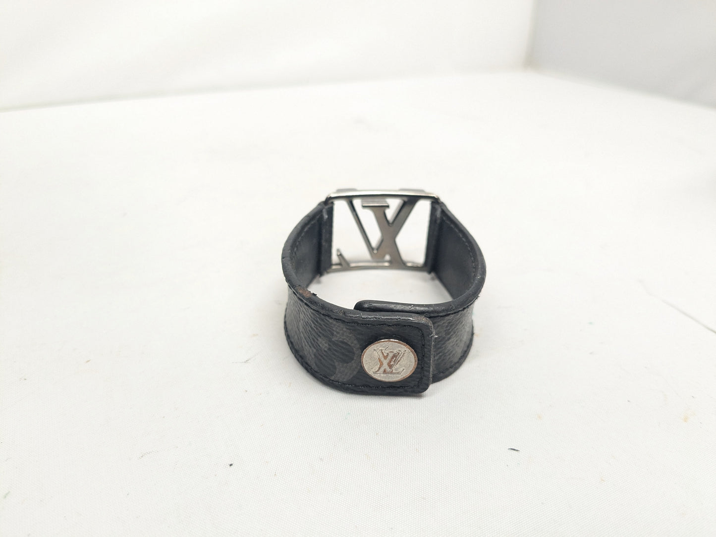 LOUIS VUITTON Hockenheim Brassle Black BC0168 Bracelet/Bangle