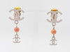 CHANEL Coco Mark Swing Earrings 03S Pink Earrings