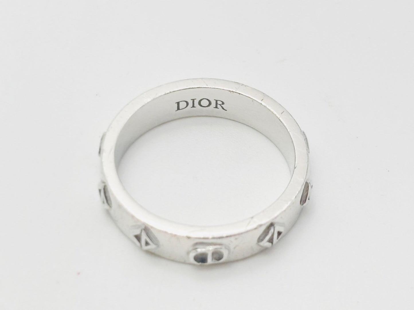 Dior CD Diamond CD Logo Ring #S 925 Silver Ring