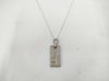 Dior Silver Bar Necklace with Dior Logo