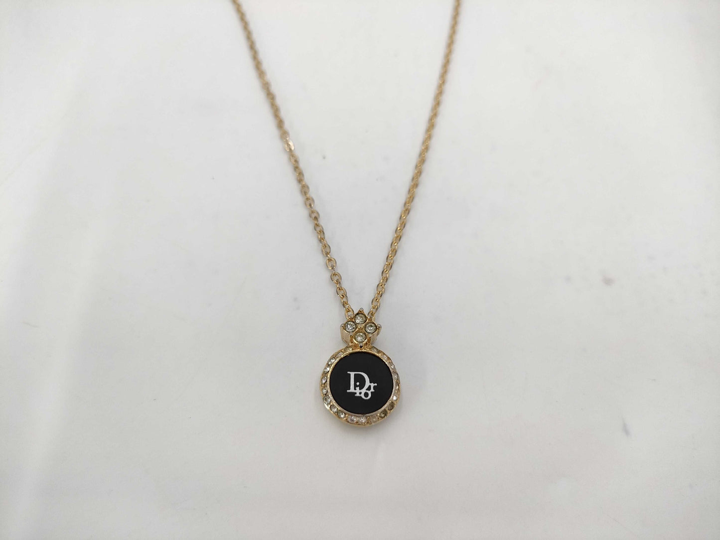 Dior Gold Necklace with Dior Logo