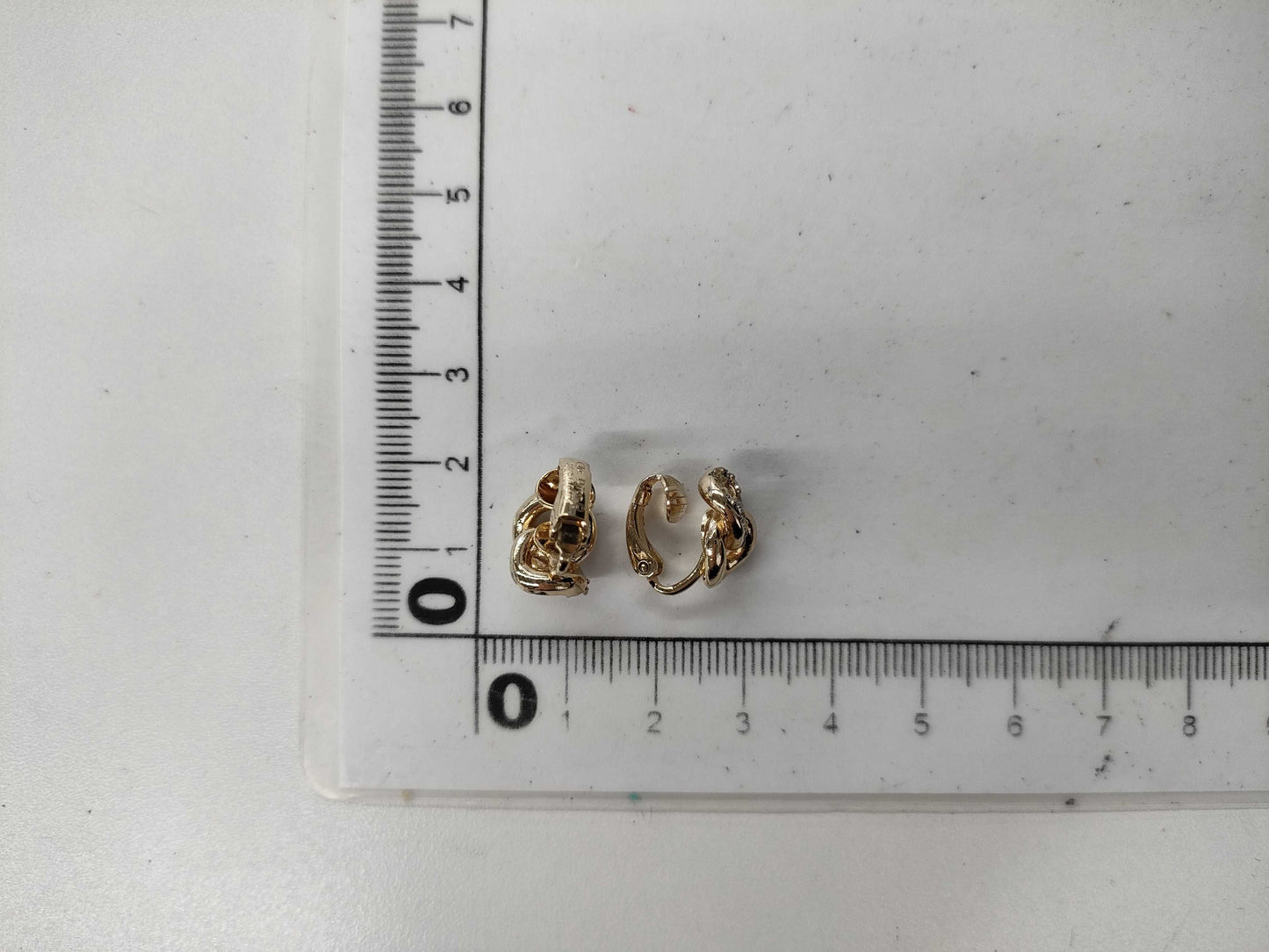 Dior Gold Rhinestone Earrings