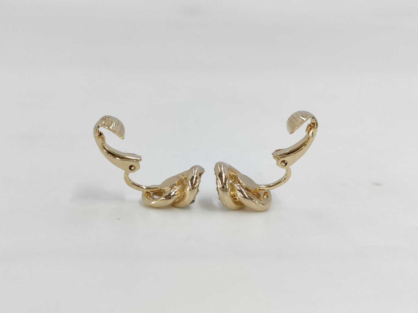 Dior Gold Rhinestone Earrings