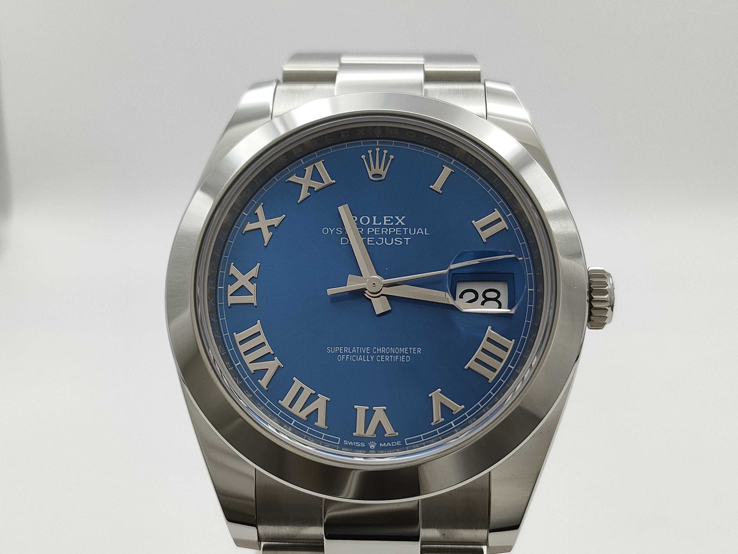 ROLEX 126300 Y61X0875 Azzurro Blue Men's Watch