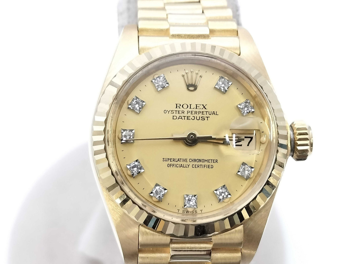 ROLEX Datejust 6917 7428897 Champagne Dial Women's Watch