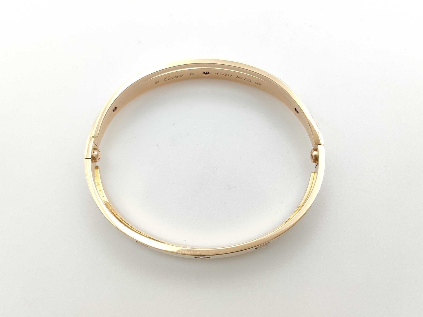 Cartier Double Love Bracelet #19 6PS/6PD AU750 53.9g Bracelet/Bangle