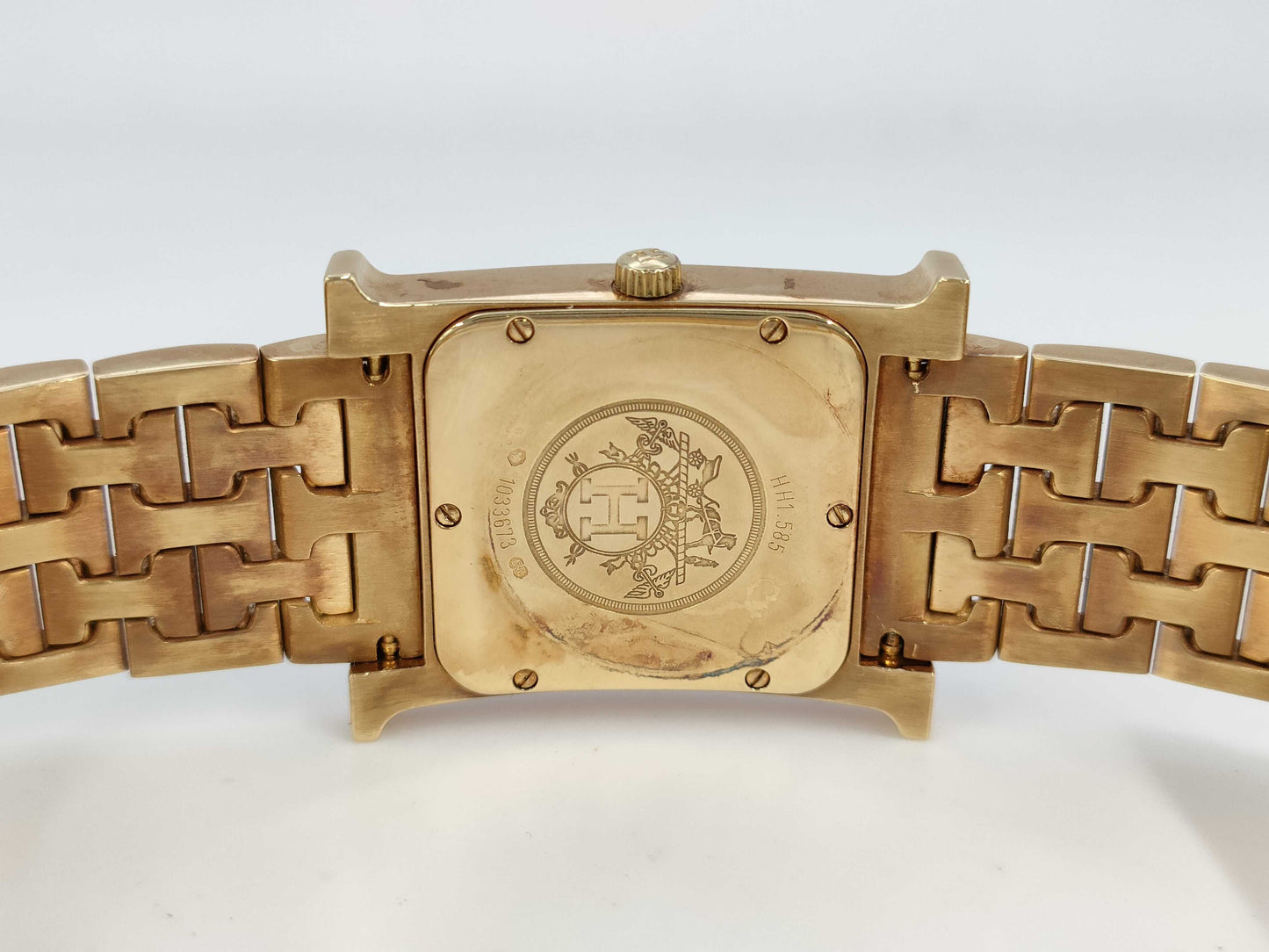 HERMES H Watch HH1.585 1033673 Quartz K18 Women's Watch