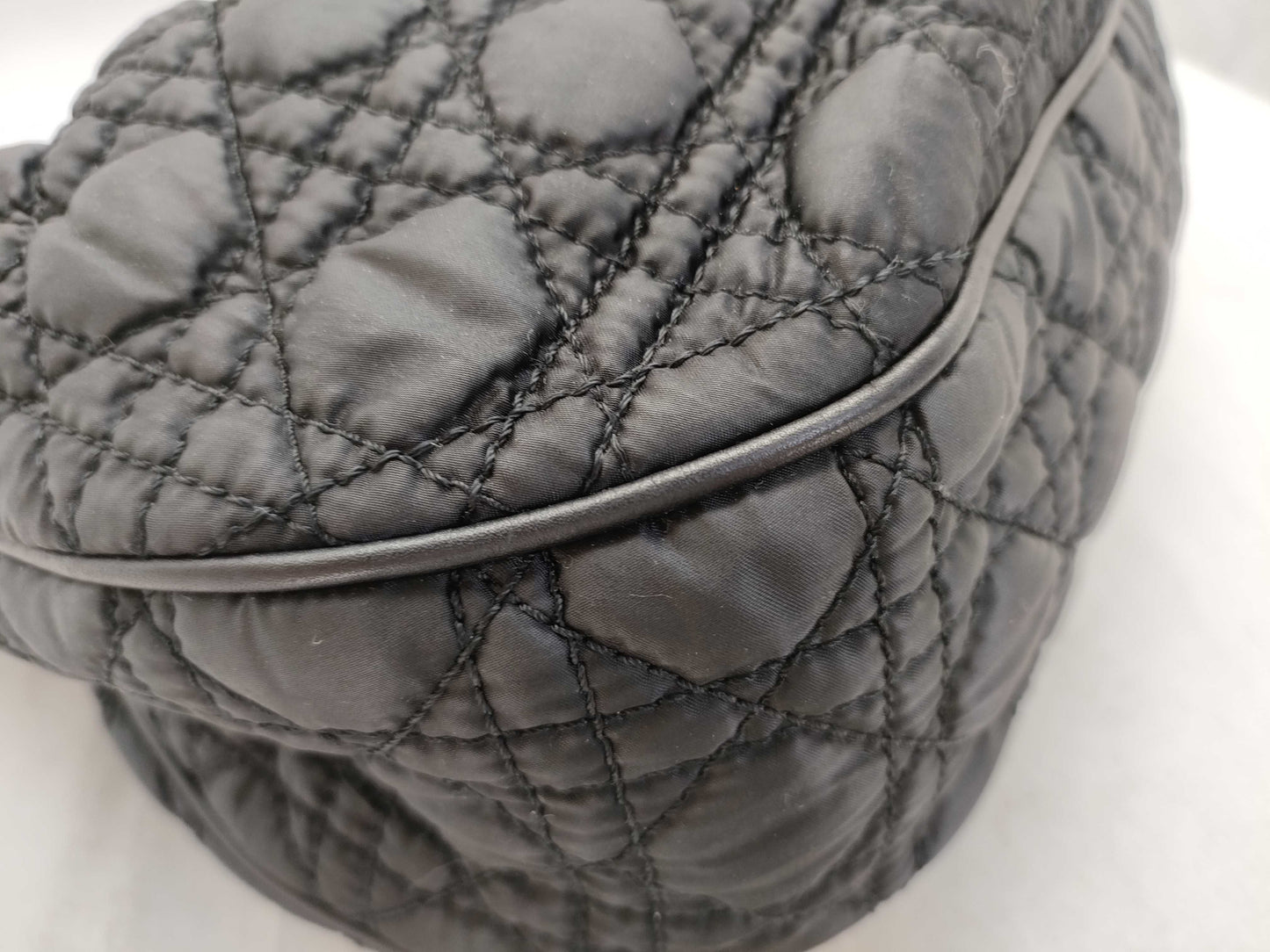 Dior HK-Dior 06-BO-0048 Cannage Satin Black Tote Bag