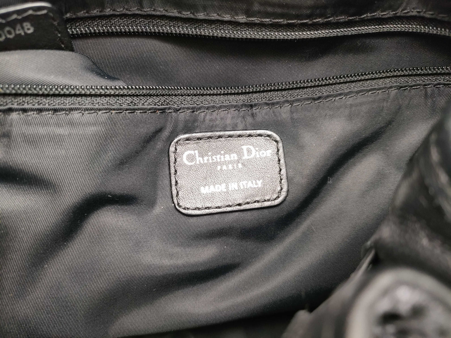 Dior HK-Dior 06-BO-0048 Cannage Satin Black Tote Bag