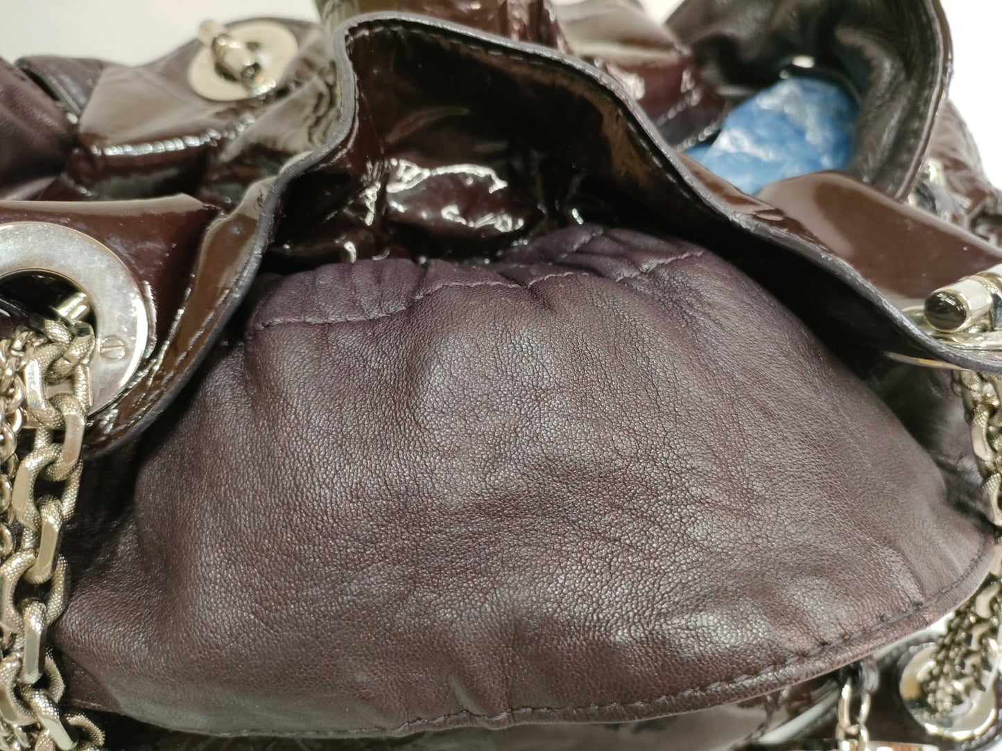 Dior PH - Dior Brown Patent Cannage Le Trente Tote Bag 40cm Handbag