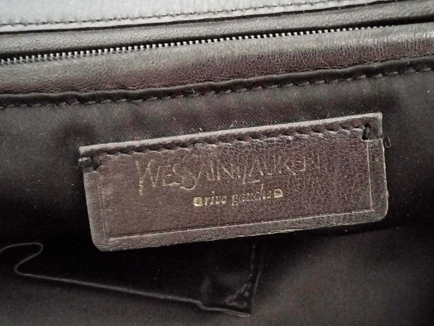 Yves Saint Laurent Patent Leather Tote Bag Black 181235 Tote Bag