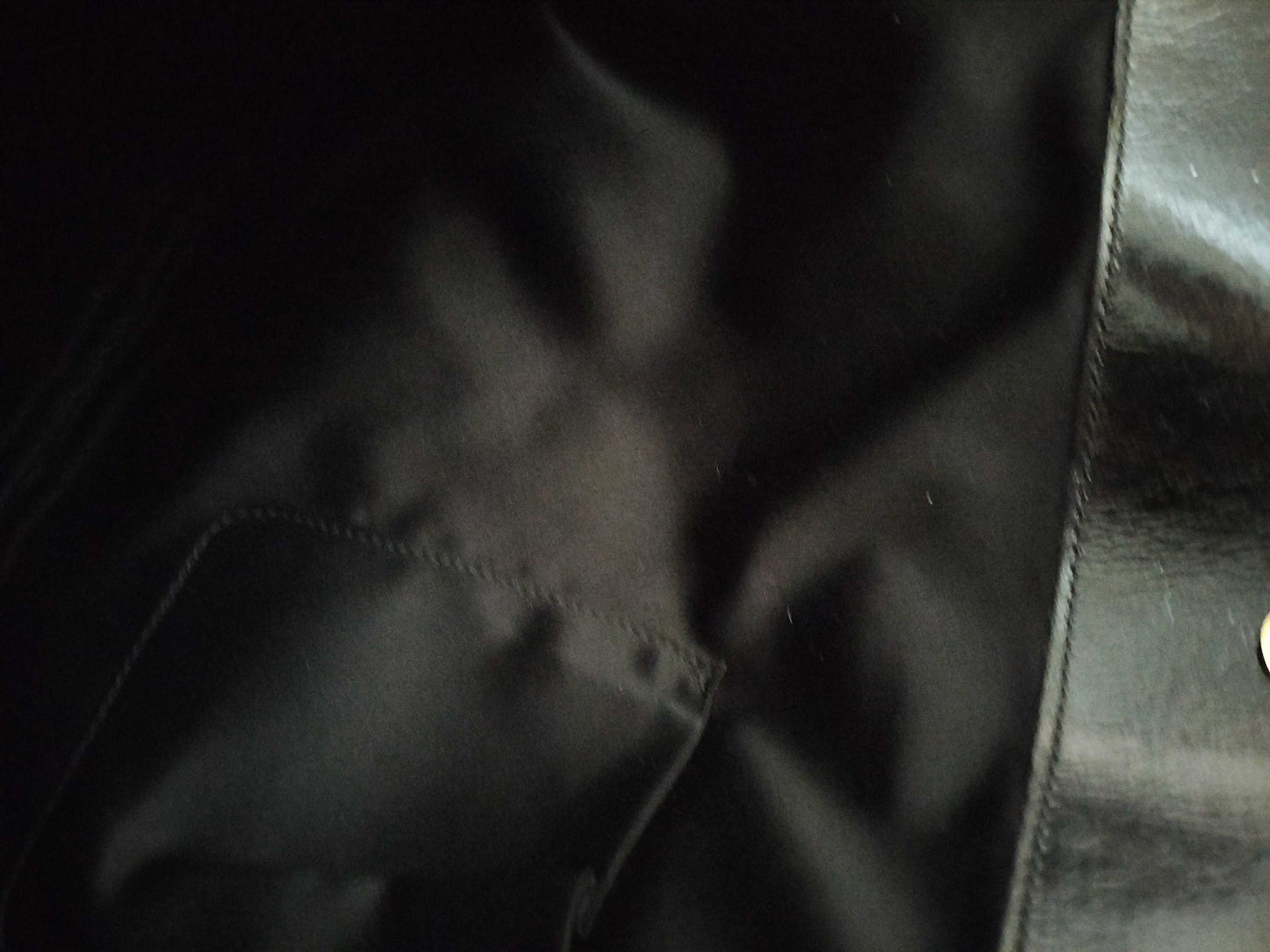Yves Saint Laurent Patent Leather Tote Bag Black 181235 Tote Bag